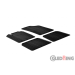 Original Gledring Passform Fußmatten Gummimatten 4 Tlg.+Fixing - Renault Thalia 1998-2005